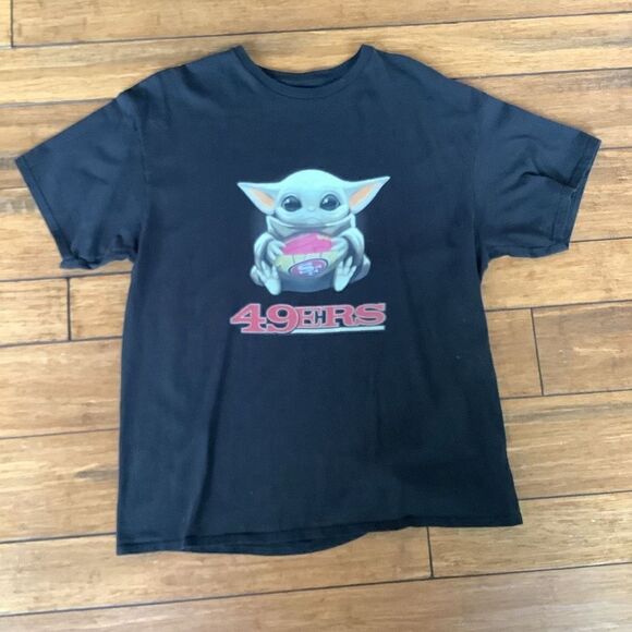 Yoda + 49’ers Football Tee-Shirt - Picture 1 of 4